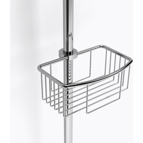 BATHBAZAAR - Panier barre de douche inox brillant - Remix