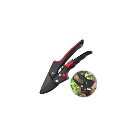 Sécateur à Cliquet, Lame SK5 Teflon, Coupe Précise et Ergonomique - Outil de Jardinage Professionnel