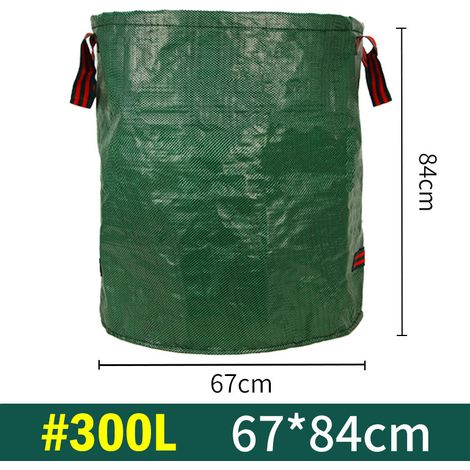BBPETOPE Sac à déchets verts rond pliable 300L (67cm84cm), sac de collecte feuilles mortes grand volume pour jardin extérieur