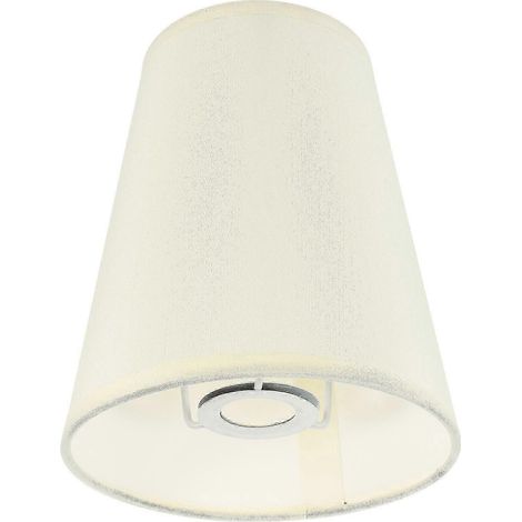 Abat-jour semi-circulaire beige pour lampe de table, en tissu composite PVC et fer, douille E14, protection des yeux, décoratif pour chambre, salon ou bureau - 1 pièce (1/5)
