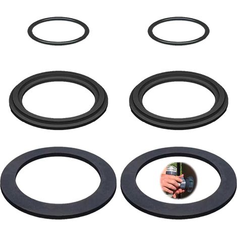 Lot de 6 joints toriques pour piscine - Rondes - Compatibles avec les valves à piston de piscine (1/5)