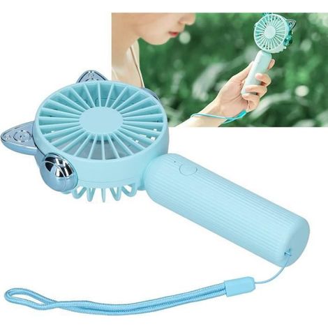 Ventilateur USB - Portable - 3 Niveaux De Vitesse - Batterie Intégrée 200 mAh - Silencieux - Pour Bureau Dortoir Bibliothèque - 1 Pièce (1/4)