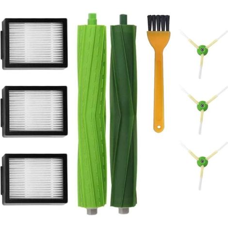 YMYNY PURE Pièces Et Accessoires Irobot Roomba I3 I4 I7 I7+/I7 Plus J7 E3 E5 E6 E7 Aspirateur Restock,I,E,& J Series Kit De Remplacement De Filtre De Brosse Latérale Ensemble De Brosses En Caoutchouc (1/5)