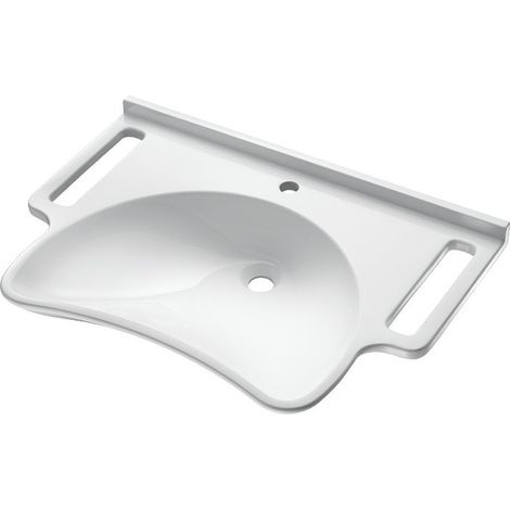 Delabie Lavabo MINERALCAST PMR mural L 785 trou de robinet D35 mm avec