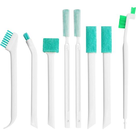 Set mit Reinigungs- und Fleckenentfernungsbürsten für Tassen, Spülbecken, Ecken und Wasserkocher (8-teiliges Set)