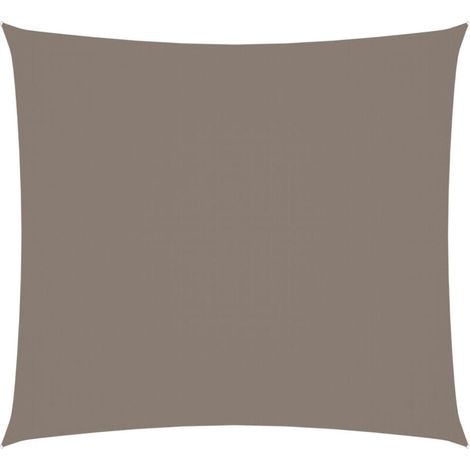 Voile d'ombrage rectangulaire 2 x 2,5 m en tissu Oxford taupe – parasol, toiture ombragée, terrasse, jardin – ACKERMAN (1/5)
