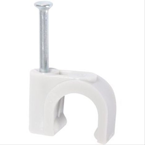 Attache à clous blanche - Ø 5 mm - Fixfor - Vendu par 100 - Legrand