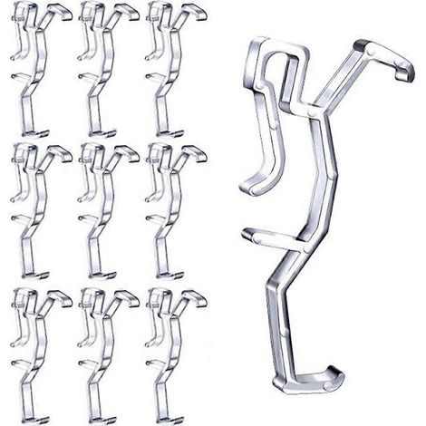 Clips de fixation transparents en plastique pour cantonnière de store, imitation store horizontal et W (1/5)