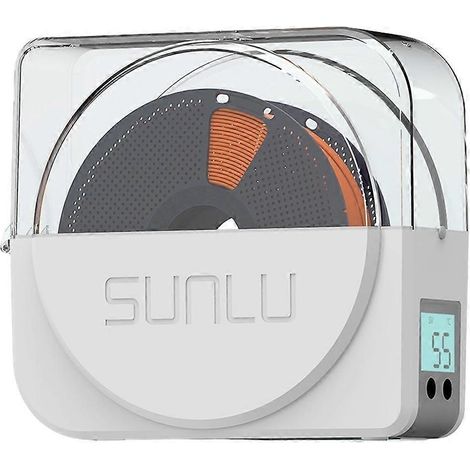 Séchoir à filament SUNLU S1 Plus avec ventilateur de circulation intégré et boîte de rangement pour filament d'imprimante 3D (prise UE).