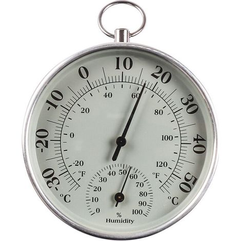 Termometro per interni ed esterni con termometro per umidità interna ed esterna, monitor della temperatura dell'aria per condizionatori -Crezuo