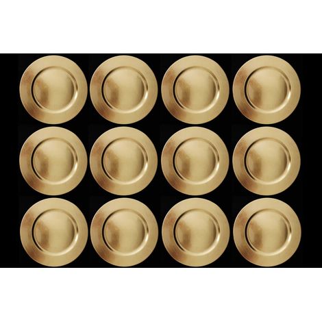 12 SOTTOPIATTI CIRCOLARI ORO 33CM (1/2)