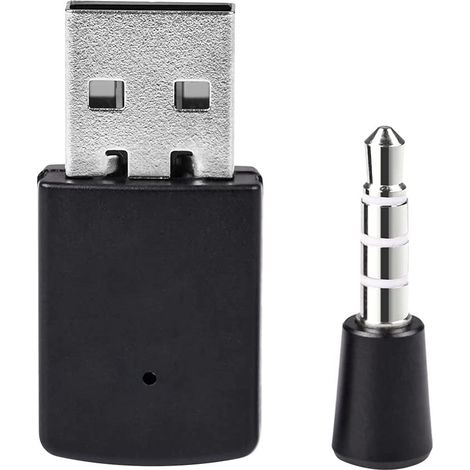 Adaptateur Bluetooth USB - Clé Dongle Sans Fil pour Casque Audio - Compatible PS4 PS5 - Portée 10 m - Protocole A2DP HFP HSP - 1 Pièce (1/4)