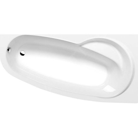 Polysan Baignoires - Baignoire asymétrique NAOS 180 R, 1800 x 1000 x 430 mm, droite, blanc 47111 (1/4)