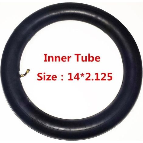 Pneu vélo,Chambre à air 14x2.125 avec une tige de Valve d' angle plié convient à de nombreux scooters électriques - Type Inner Tube (1/3)