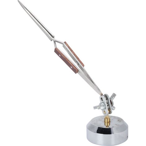 Support à main tierce avec pince à épiler pour bijoux, soudure, pointe droite et courbée, fournitures d'artisanat (1/5)