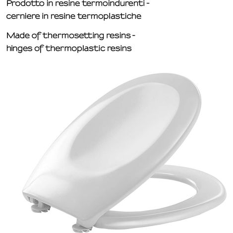 Gedy Sedile WC in Termoindurente Diamante Bianco (1/3)
