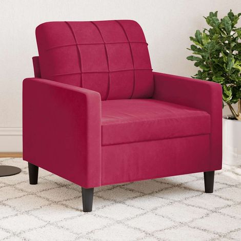Sessel Weinrot 60 cm Samt (1/5)