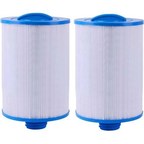 Lot de 2 cartouches de filtre pour spa – Filtration 100% polyester – Diamètre 150 mm – Hauteur 241 mm – Surface 45 m² (1/5)
