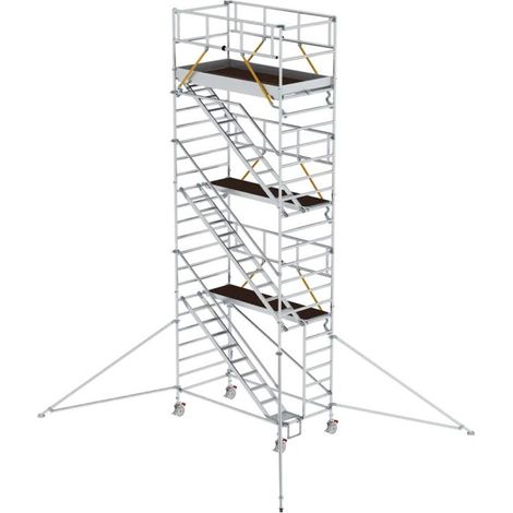 MUNK Rollgerüst SG mit Schrägaufstiegen 1,35x2,45m und Ausleger 8,43m AH