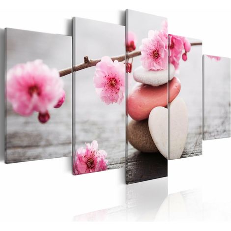 Tableau fleurs de cerisier zen III - 200 x 100 cm (1/4)