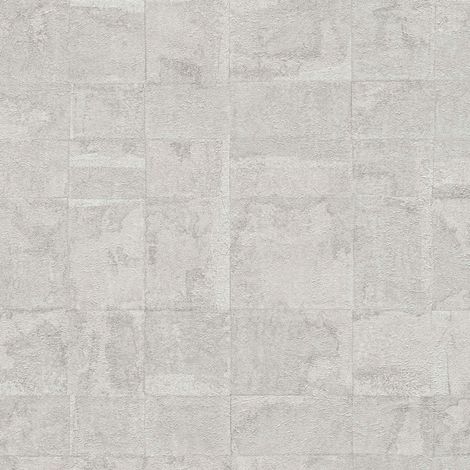 Papier peint Trompe l'oeil Gris Stories of Life A.S. Création (1/4)