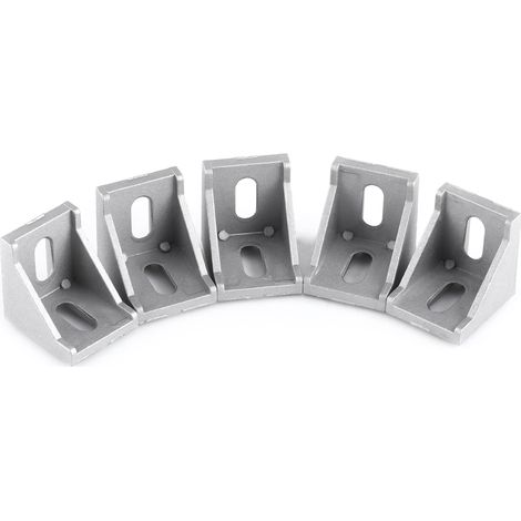 5pcs Aluminum Alloy L Shape Corner Bracket Right Angle Brace Fastener 40x40mm