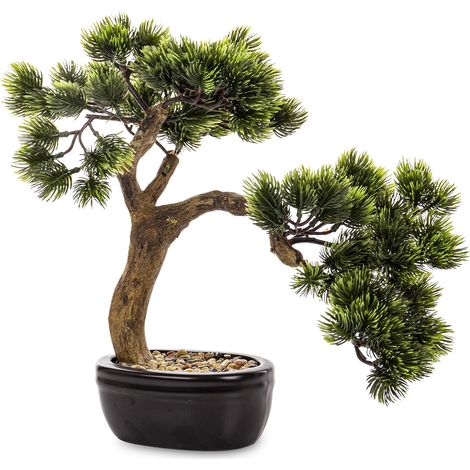 Albero bonsai artificiale verde 35x38x22 (1/5)