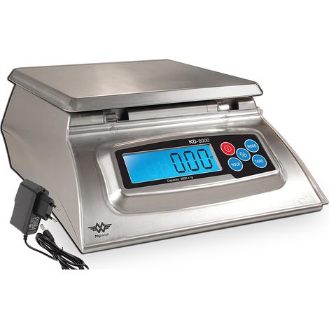 Balance de cuisine PRO 8000 gr précision à 1g - boulangeries, Cuisines & Cantines - Grande capacité - KD8000