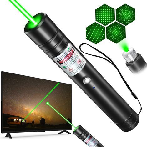 Lampe torche rechargeable multifonctionnelle à haute intensité Éclairage longue portée Convient aux écrans de télévision/LED/LCD Lampe torche tactique Bureau/Camping/Observation astronomique/Chantiers (1/5)