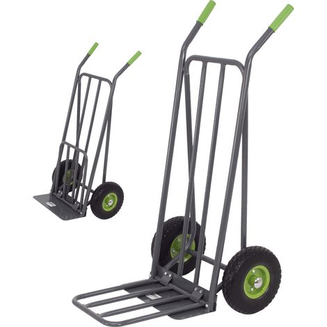 Paketkarre mit extra Ladefläche 42 cm Traglast 250 kg Stahlrahmen klappbar Stapelkarre Sackkarre (1/5)
