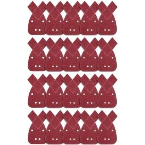 [JAMAIS UTILISÉ] 20 Pièces Feuilles Abrasives Triangles Feuilles de Ponçage 40 Grain Mouse Sanding Sheet Papier Abrasif pour Detail Palm Sander (1/4)