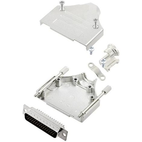 TRU COMPONENTS TCMHDM25HDP44K 7709632 Kit embase SUB-D mâle 180 ° Nombre de pôles: 44 fût à souder 1 (1/2)