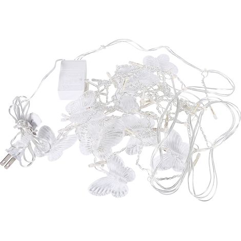 1 Guirlande lumineuse LED, papillon bleu, mode multiple, connexion en série, mariage, fête (1/5)