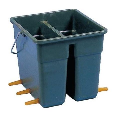 Seau Teton 10 l љ cordons d'allaitement KERBL (6 sorties)