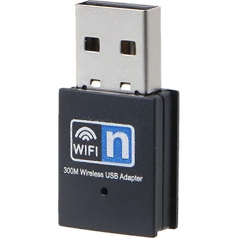 Carte réseau sans fil, adaptateur Wi-Fi USB, chipset RTL8192EU, mini dongle WLAN USB 2.0 300 Mbit/s 802.11 n/g/b