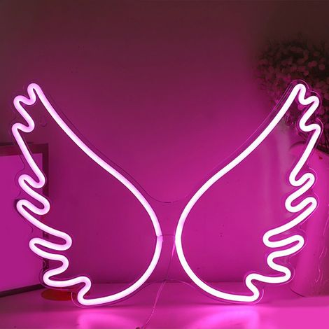 Luminaire En Réseau À Led - Guirlande Néon Rouge - Décoration De Chambre Et Intérieur Pour Noël - 45 X 34 Cm - 1 Pièce (1/5)
