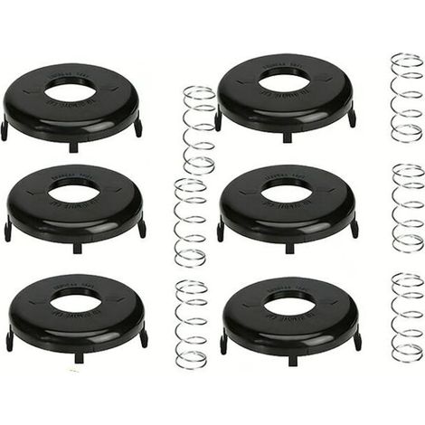Lot de 6 cache-bobines de débroussailleuse, cache-bobine pour Toro 88175&73-8200&73-8220, Ressort et capuchon (1/5)