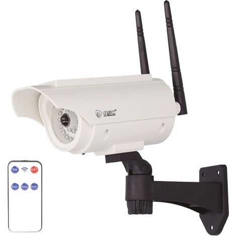 Cámara vigilancia simulada solar Selcuk con sensor de movimiento y mando IP66