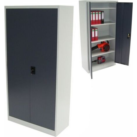 Aktenschrank Werkstattschrank 180x90x40cm Büroschrank Metallschrank Spind 57012 (1/5)
