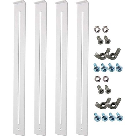 Support de tiroir – Matériel à dégagement rapide, raccord inférieur, construction en métal robuste avec installation, outil de renforcement de meubles pour cuisine, commode, armoire, tiroir (1/5)