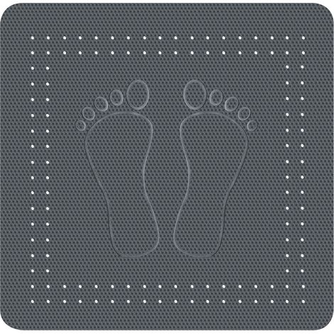 Kleine Wolke Duscheinlage Foot Schiefer, 55 x 55 cm Duscheinlage/-matte