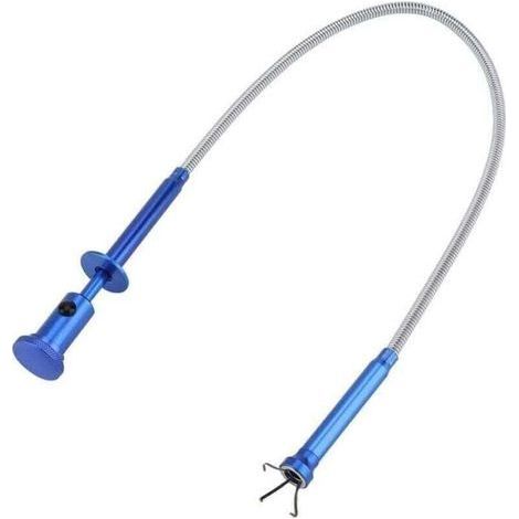 Outil Multi Fonction Flexible de Ramassage à Quatr, XU,e Griffes (Aimant 4 LED, XU,Lumineux) Magnétique Ressort pour Ramasser Déchets Débordement Nettoyage Égouts,AA KZQ - KZQ (1/4)