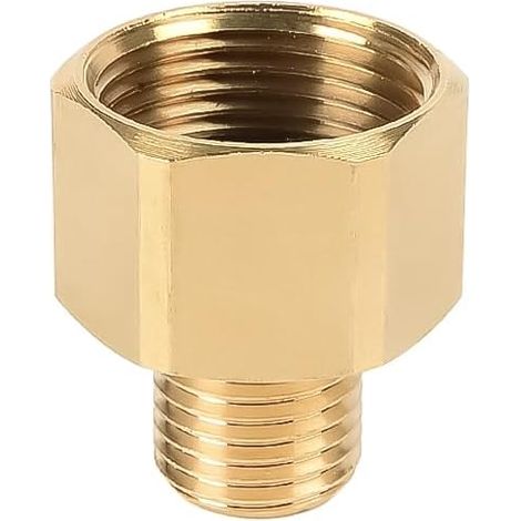 Connecteur de nettoyeur haute pression, 22 mm femelle vers 14 mm plat mâle, adaptateur de nettoyeur haute pression, raccord de tuyau d'eau à vis en laiton (1/4)
