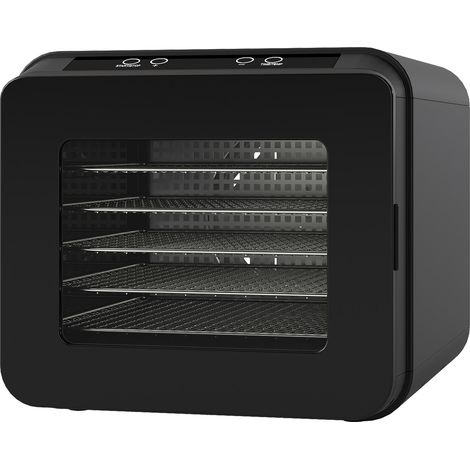 Spector Electric Food Dehydrator 6 Stainless Steel Trays Touch Control 72H Timer