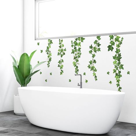 Stickers muraux Sticker Mural Autocollant - NATURE LIERRES SUSPENDUS - adhésifs fond transparent - 90x40cm (1/5)