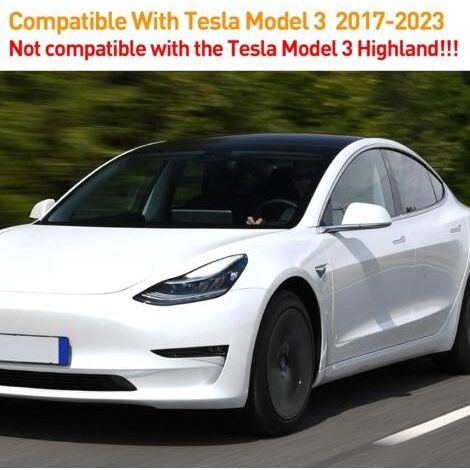 Rückspiegelabdeckung kompatibel mit Tesla Model 3 2017 2018 2019 2020 2021 2022 2023 Außenspiegelgehäuse Model 3 Linkes Spiegelgehäuse (Perlweiß) (1/4)