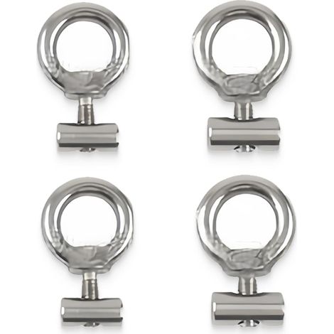 CCYKXA 4-teiliger Markisenstopper aus Edelstahl, Wohnmobilzubehör, Camping-Markisenstopper-Set – Kederschienenzubehör für Wohnwagen, Wohnmobil, Boot. Marke: KOLZEMV