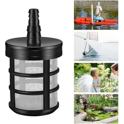 （4.6×4.6×6.4cm）Filtre à sédiments de Jardin, Filtre de Tuyau d'aspiration, crépine de Pompe à Eau, Filtre de Tuyau Auto-amorçant, Filtre d'aspiration de Pompe à Eau