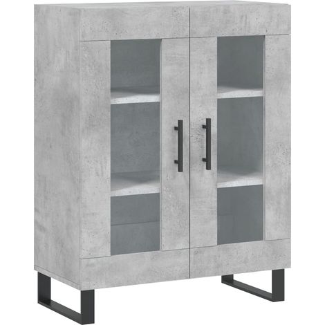 Buffet credenza cassettiera armadio mobile contenitore organizer per cucina soggiorno salotto 695 x 34 x 90 cm legno ingegnerizzato grigio 020032073