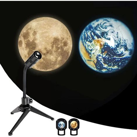 Filiyano – Projecteur LED Terre : Projecteur Lune pour plafond de chambre, décoration intérieure et fond phototfrf (1/2)